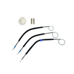 CÓD 2148 - KIT PARA MÁQUINA DE VIDRO ELÉTRICO BERLINGO 4P PORTAS DIANTEIRAS LE/LD (ANO 1998 ATÉ 2006)